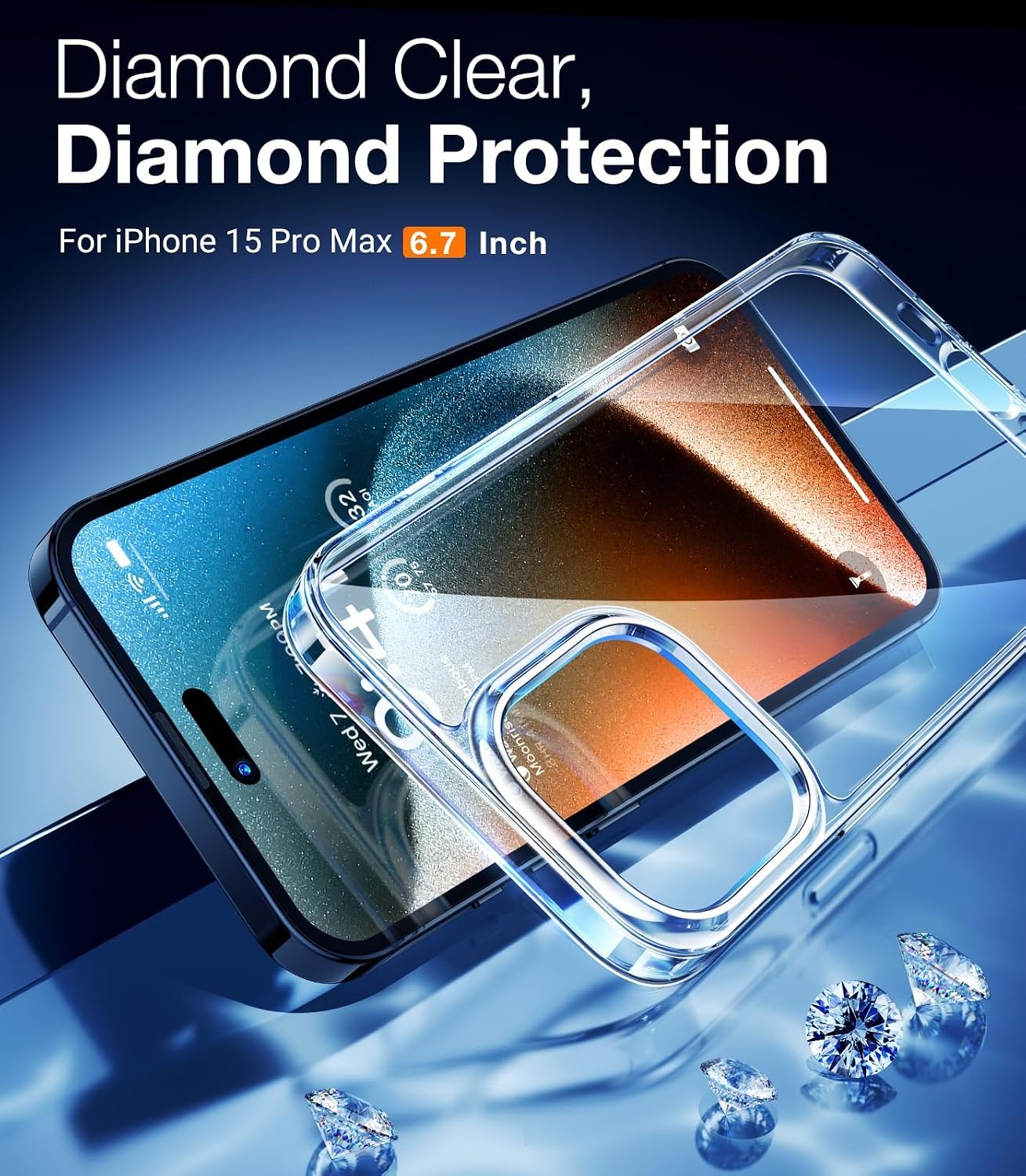 image:imageTORRAS Shockproof for iPhone 15 ProMax Case Gray 12FT Military Grade Drop Tested Translucent Slim Protective Matte Hard Plastic Back Phone Case for iPhone 15 Pro Max Case 67 5G Guardian GreyClear