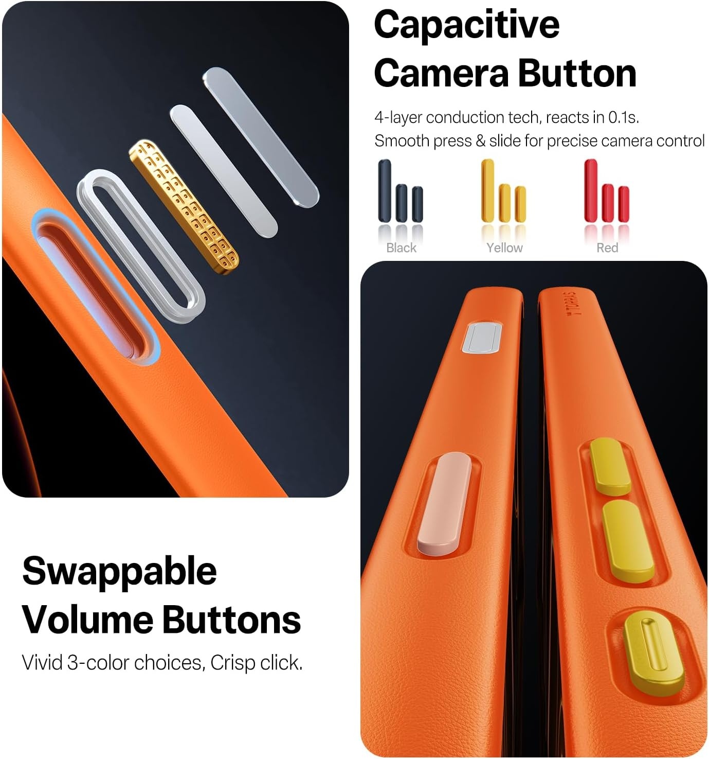 image:imageTORRAS Shockproof for iPhone 15 ProMax Case Gray 12FT Military Grade Drop Tested Translucent Slim Protective Matte Hard Plastic Back Phone Case for iPhone 15 Pro Max Case 67 5G Guardian GreyCosmic Orange