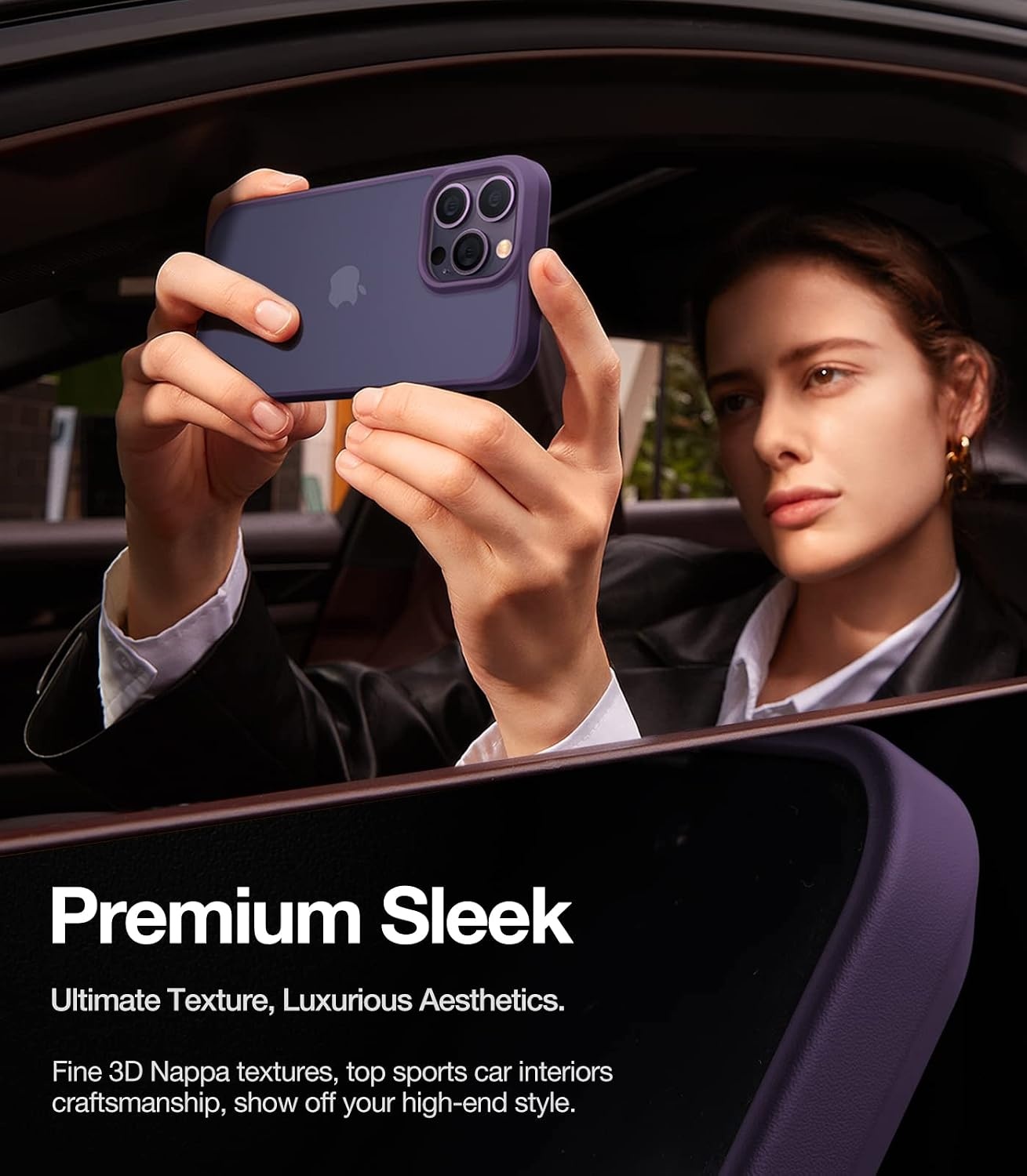 image:imageTORRAS Shockproof for iPhone 15 ProMax Case Gray 12FT Military Grade Drop Tested Translucent Slim Protective Matte Hard Plastic Back Phone Case for iPhone 15 Pro Max Case 67 5G Guardian GreyPurple