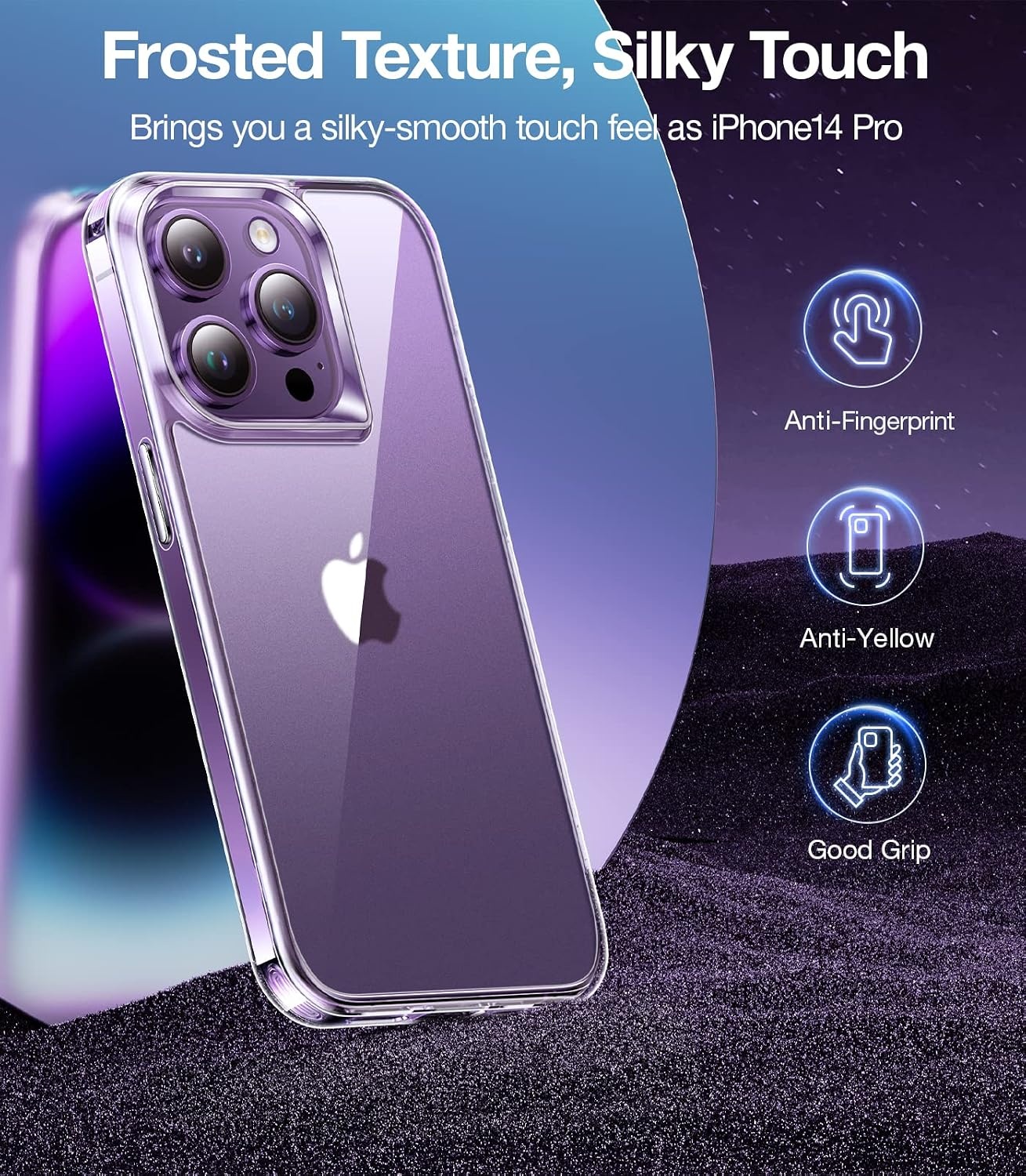 image:imageTORRAS Shockproof for iPhone 15 ProMax Case Gray 12FT Military Grade Drop Tested Translucent Slim Protective Matte Hard Plastic Back Phone Case for iPhone 15 Pro Max Case 67 5G Guardian GreyClear