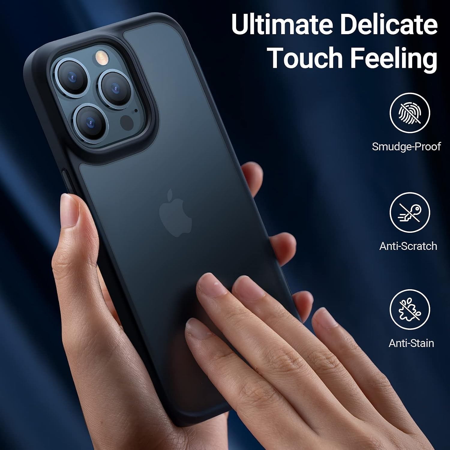 image:imageTORRAS Shockproof for iPhone 15 ProMax Case Gray 12FT Military Grade Drop Tested Translucent Slim Protective Matte Hard Plastic Back Phone Case for iPhone 15 Pro Max Case 67 5G Guardian GreyBlack
