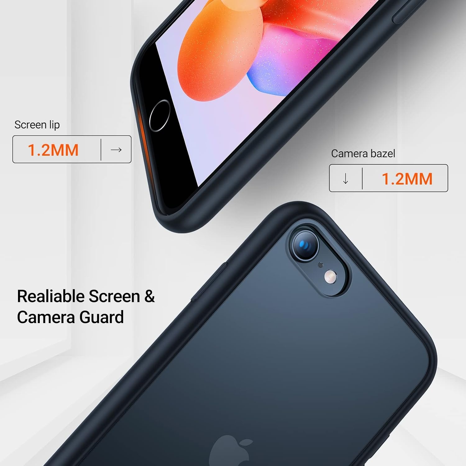 image:imageTORRAS Shockproof for iPhone 15 ProMax Case Gray 12FT Military Grade Drop Tested Translucent Slim Protective Matte Hard Plastic Back Phone Case for iPhone 15 Pro Max Case 67 5G Guardian GreyFrost Black