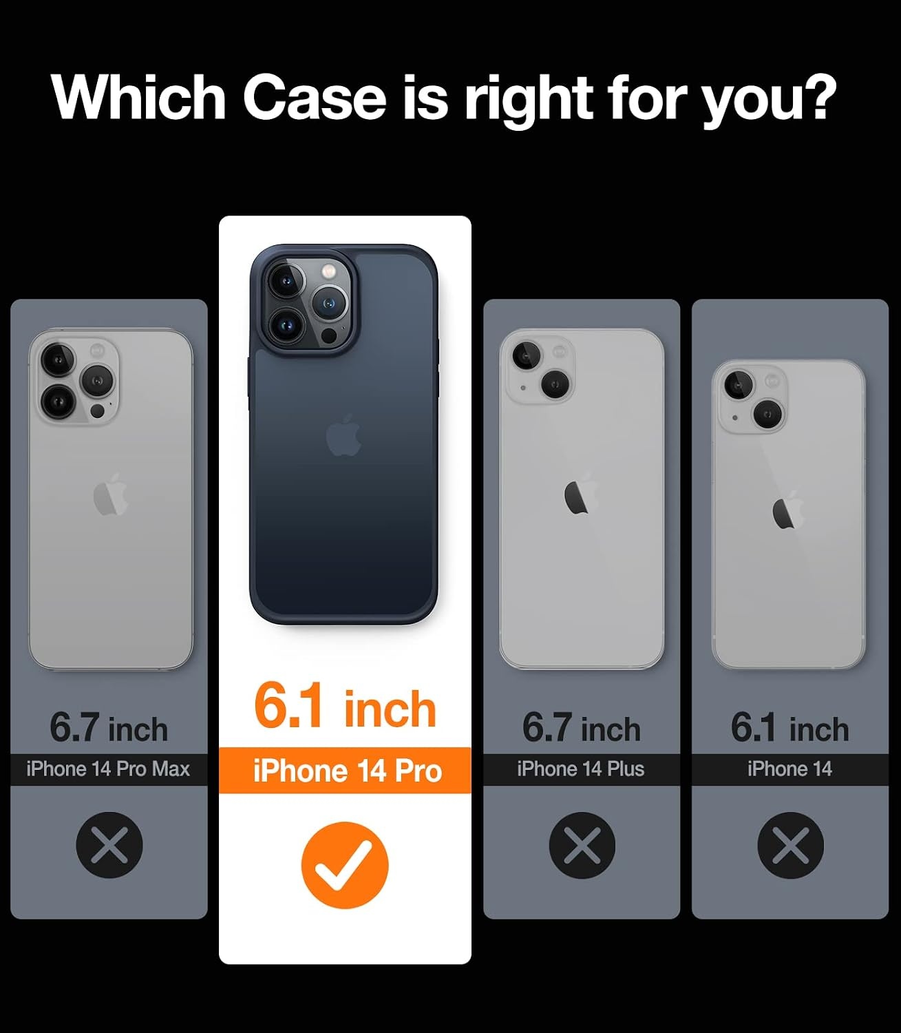image:imageTORRAS Shockproof for iPhone 15 ProMax Case Gray 12FT Military Grade Drop Tested Translucent Slim Protective Matte Hard Plastic Back Phone Case for iPhone 15 Pro Max Case 67 5G Guardian GreyBlack