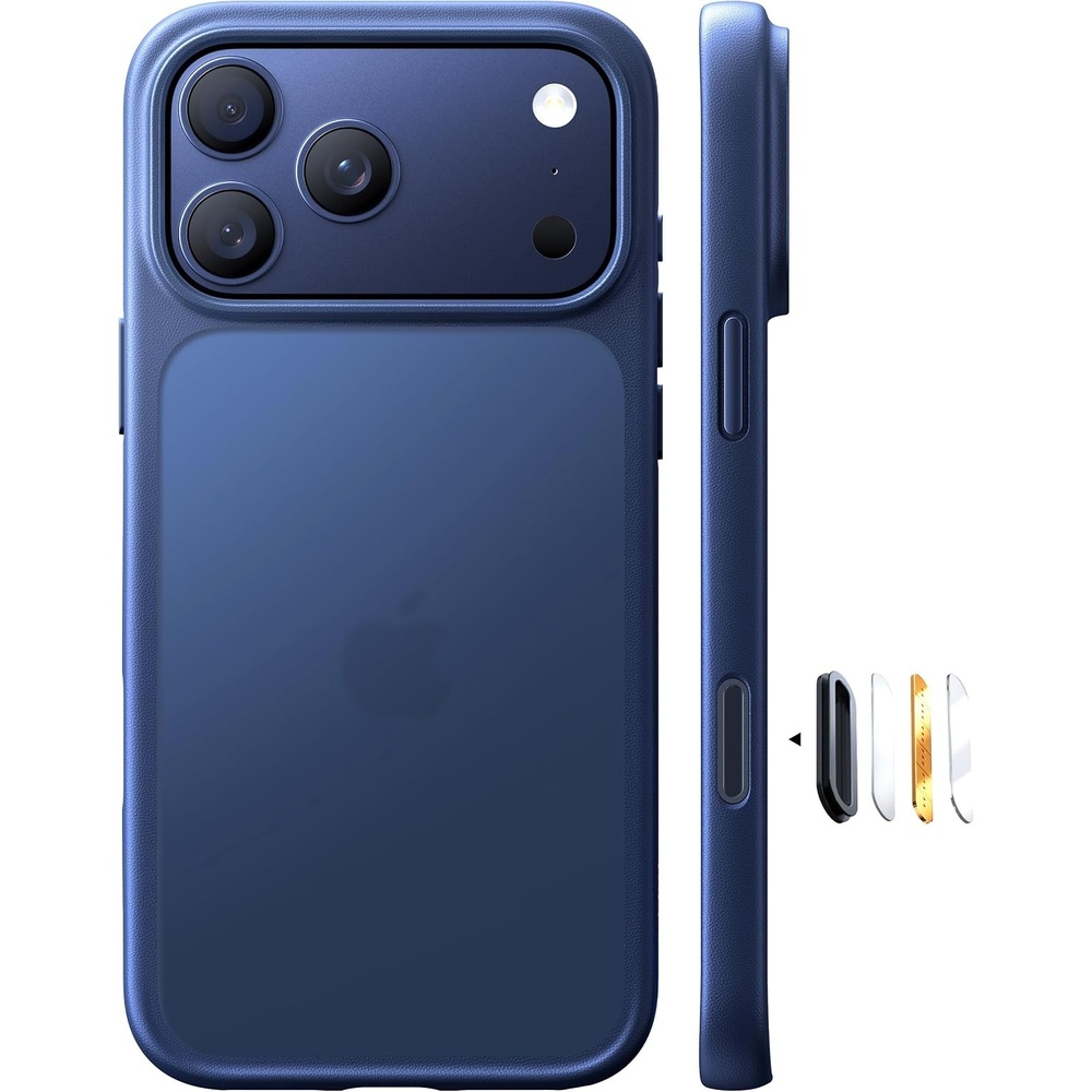 image:imageTORRAS Shockproof for iPhone 15 ProMax Case Gray 12FT Military Grade Drop Tested Translucent Slim Protective Matte Hard Plastic Back Phone Case for iPhone 15 Pro Max Case 67 5G Guardian GreyDeep Blue