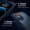 TORRAS Shockproof for iPhone 15 ProMax Case Gray, [12FT Military Grade Drop Tested] Translucent Slim Protective Matte Hard Plastic Back Phone Case for iPhone 15 Pro Max Case 6.7″ 5G Guardian, Grey(Black)